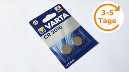 Knopfzelle CR2016 2er, Lithium, Varta