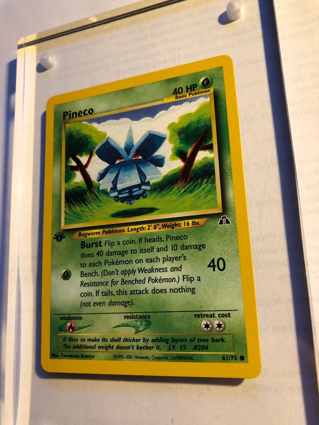 Carte collezionabili: Pineco 1st Neo Discovery - MINT - ab 1.- – Usato da Giubiasco venduto da dan_pr8b 2