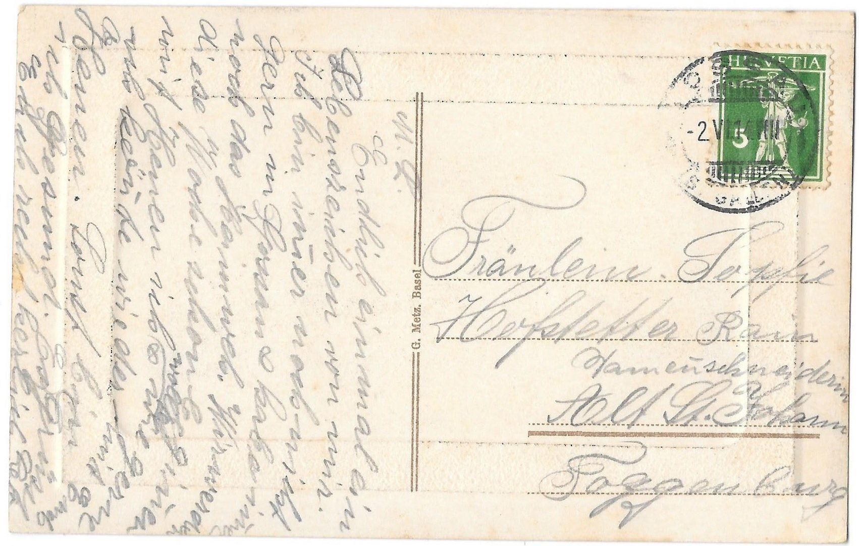 Cartoline postali: Gossau mit Säntis Prägerand – Usato da Olten venduto da clotaldi 1
