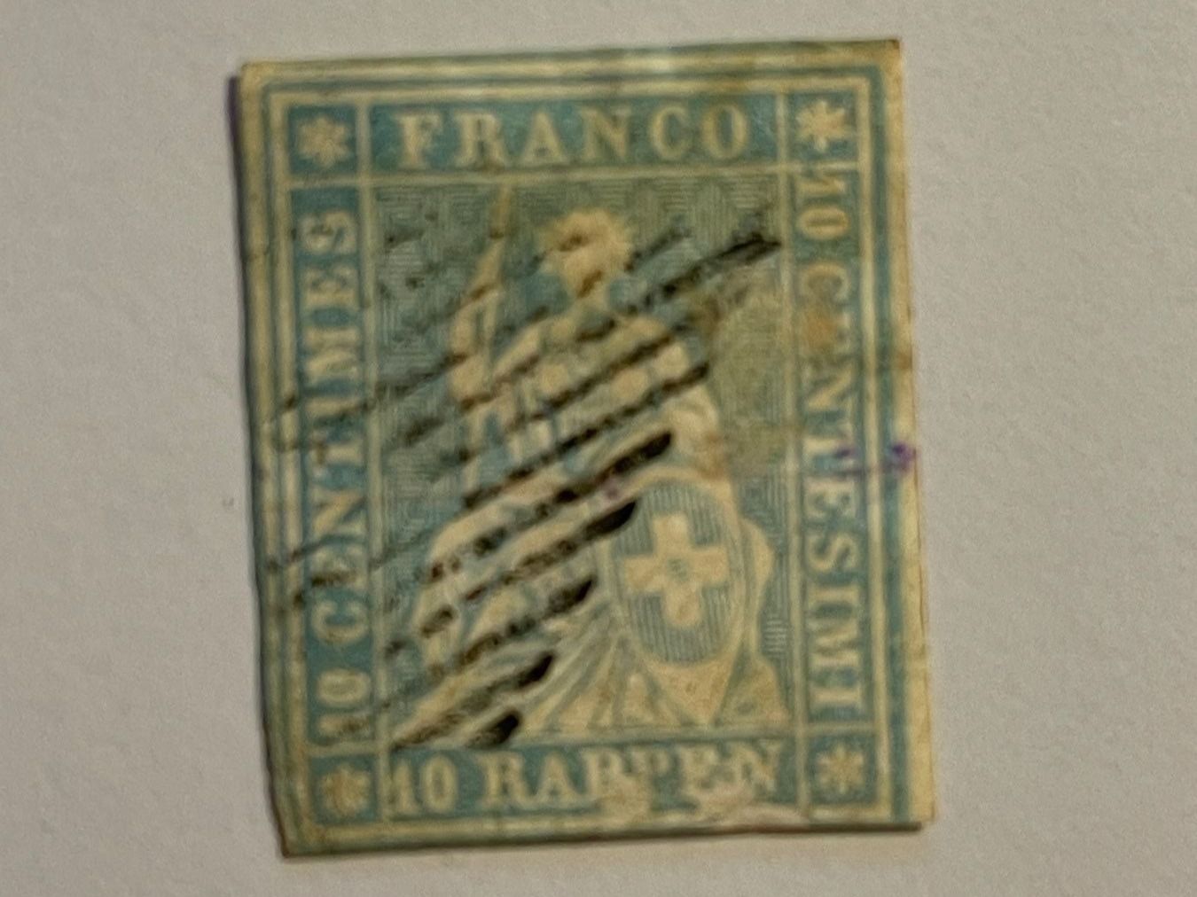 Tutti i francobolli: 1856, Berner Druck, Münchner Papier, ZNr. 23Ca – Usato da Küssnacht am Rigi venduto da POSTOMASTER