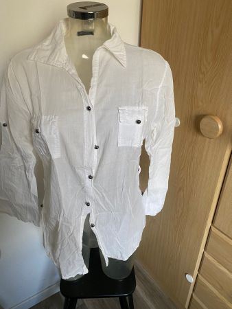 Pronto weisse Bluse Grösse L