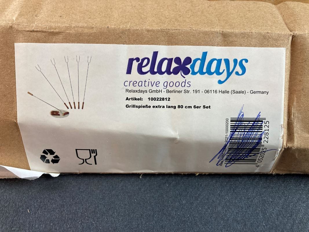 Set di posate: RELAXDAYS | Grillspiesse | 80cm | 6 Stück – Nuovo (secondo la descrizione) da Wittenbach venduto da Restwert_St-Gallen 4