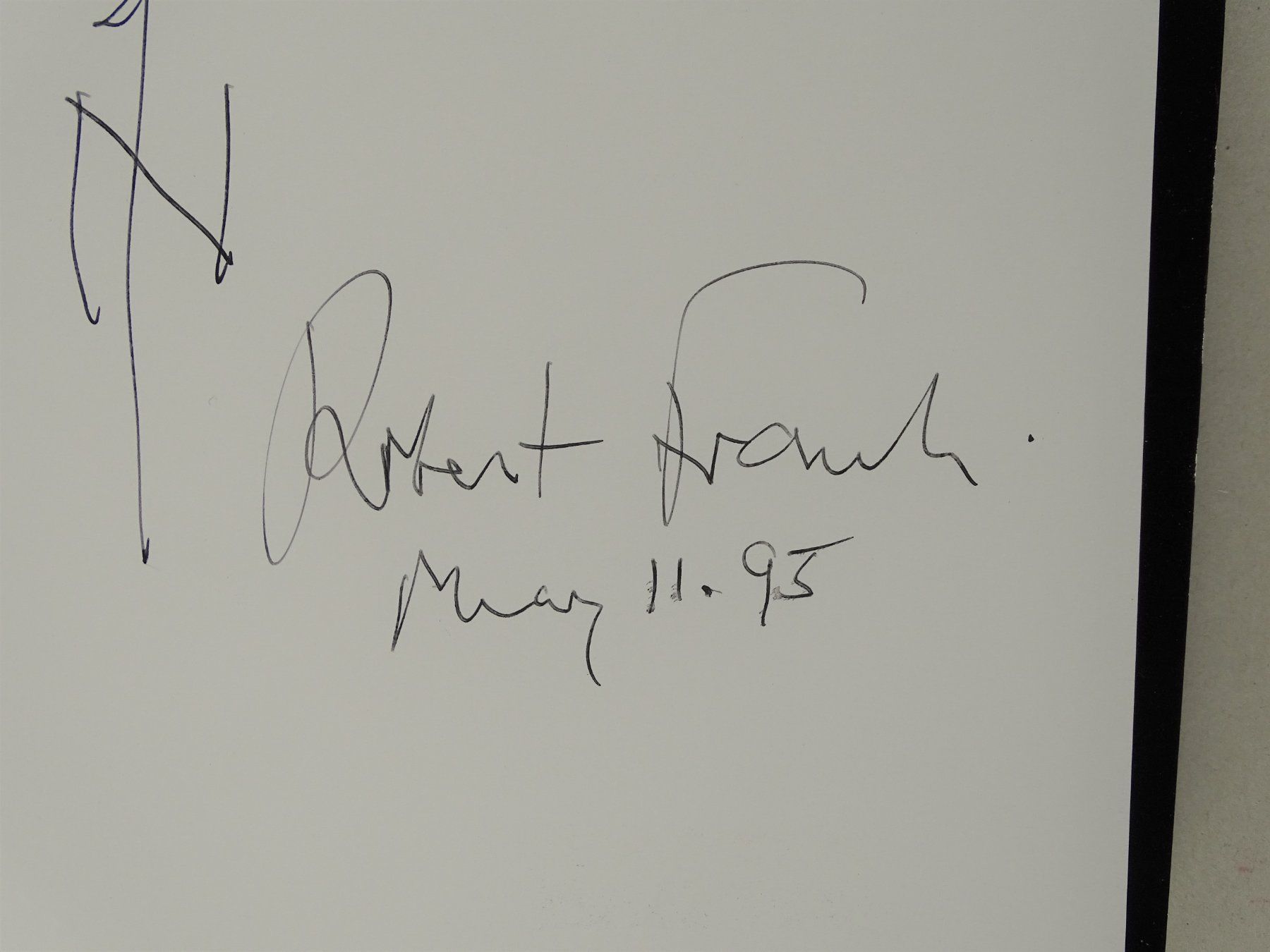 Bücher: ROBERT FRANK, SIGNIERT WIDMUNG AUTOGRAPH SIGNED AUTOGRAMM – Gebraucht aus Grüningen von Kartensammler