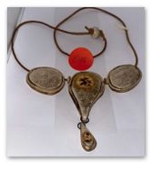 Keramik Kette Elsener 66 cm.  (C16)