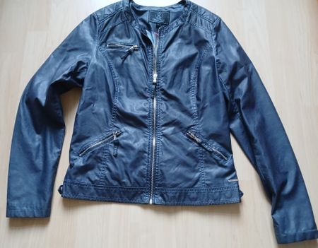 Damen Jacke Rino & Pelle Kunstleder blau Grösse 38