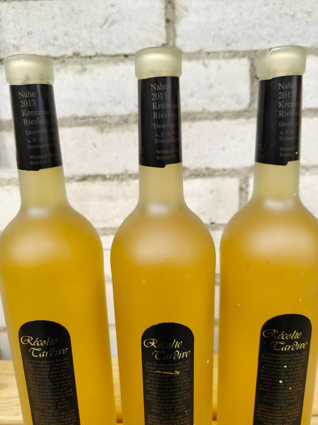 Vino: 3x 2013 Venus Riesling Récolte Tardive – Nuovo (secondo la descrizione) da Münchenstein venduto da wusmarino 2