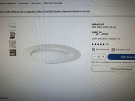 4x Teller Ikea