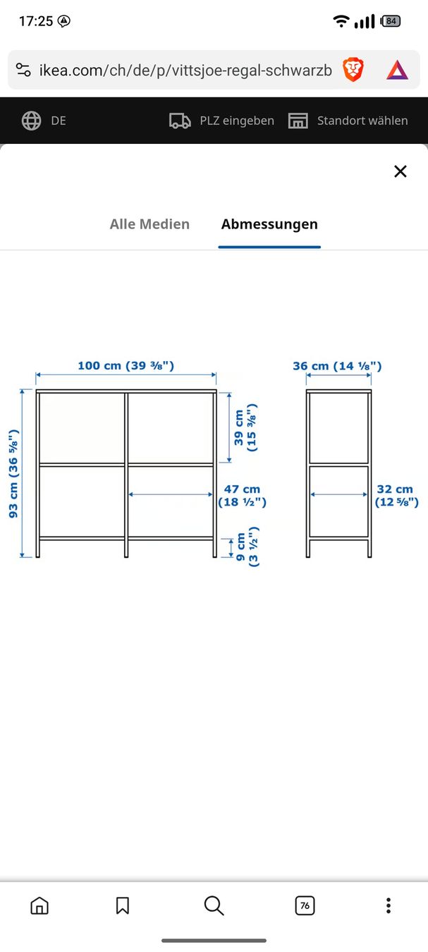 Ikea Scaffali: Ikea Vittsjö Regal 100x93x36 – Usato da Bülach venduto da Ainzelstuck 3
