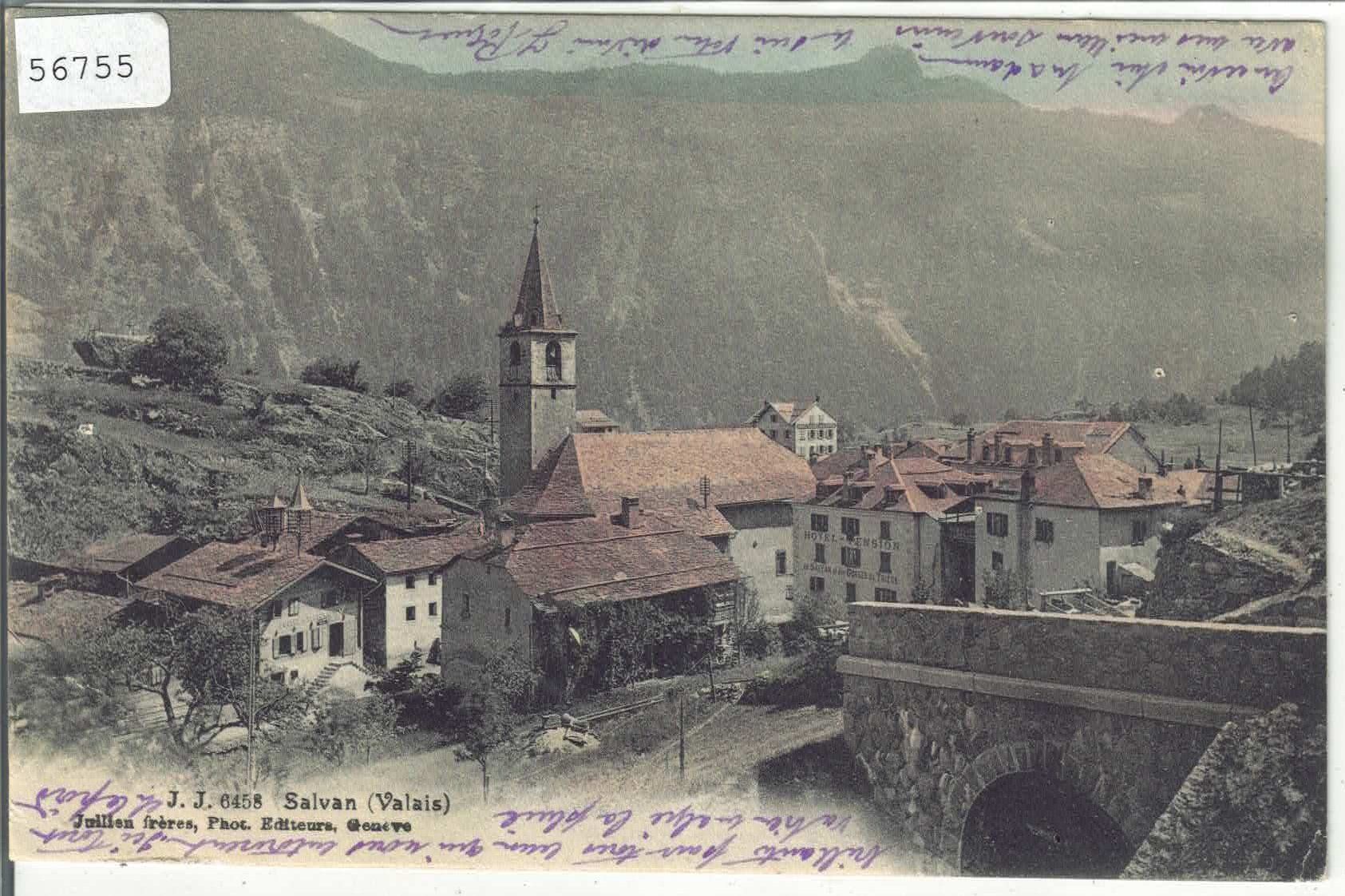 Ansichtskarten: Salvan - Vue generale - coloriert – Gebraucht aus Ettingen von Kartenplanet