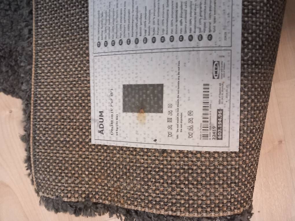 Ikea Tappeti: Teppich Ädum von Ikea grau – Usato da Bremgarten AG venduto da Dario040 2
