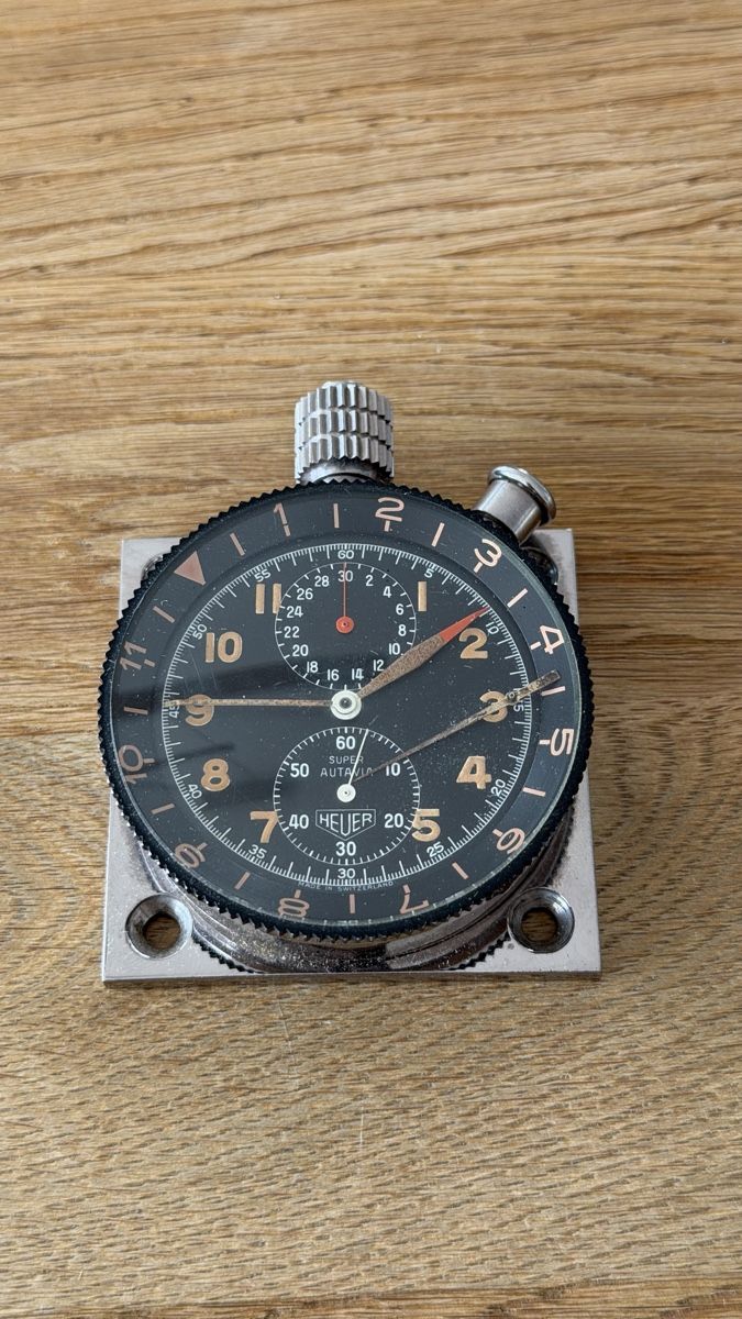 Tag Heuer Orologi: Heuer Super Autavia Chrono Rallyetimer – Usato da Wolfwil venduto da Poulet60