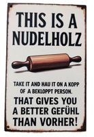 Nudelholz - Holzschild  (neu/OVP)