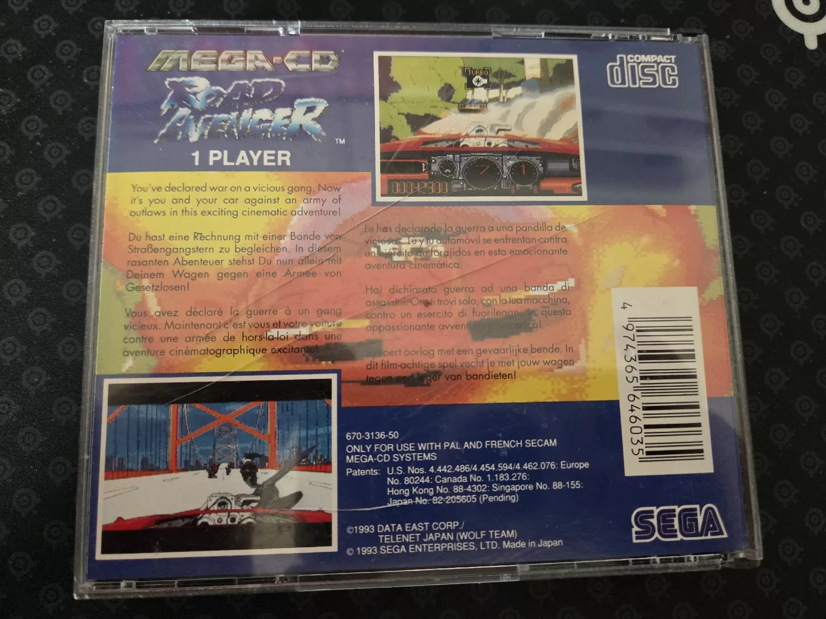 Sega Giochi: Road Avenger - Mega CD – Usato da Territet venduto da Cenh 2
