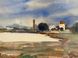 Gemälde „Greifensee, Aquarell von Else Brauneis (1877–1959)