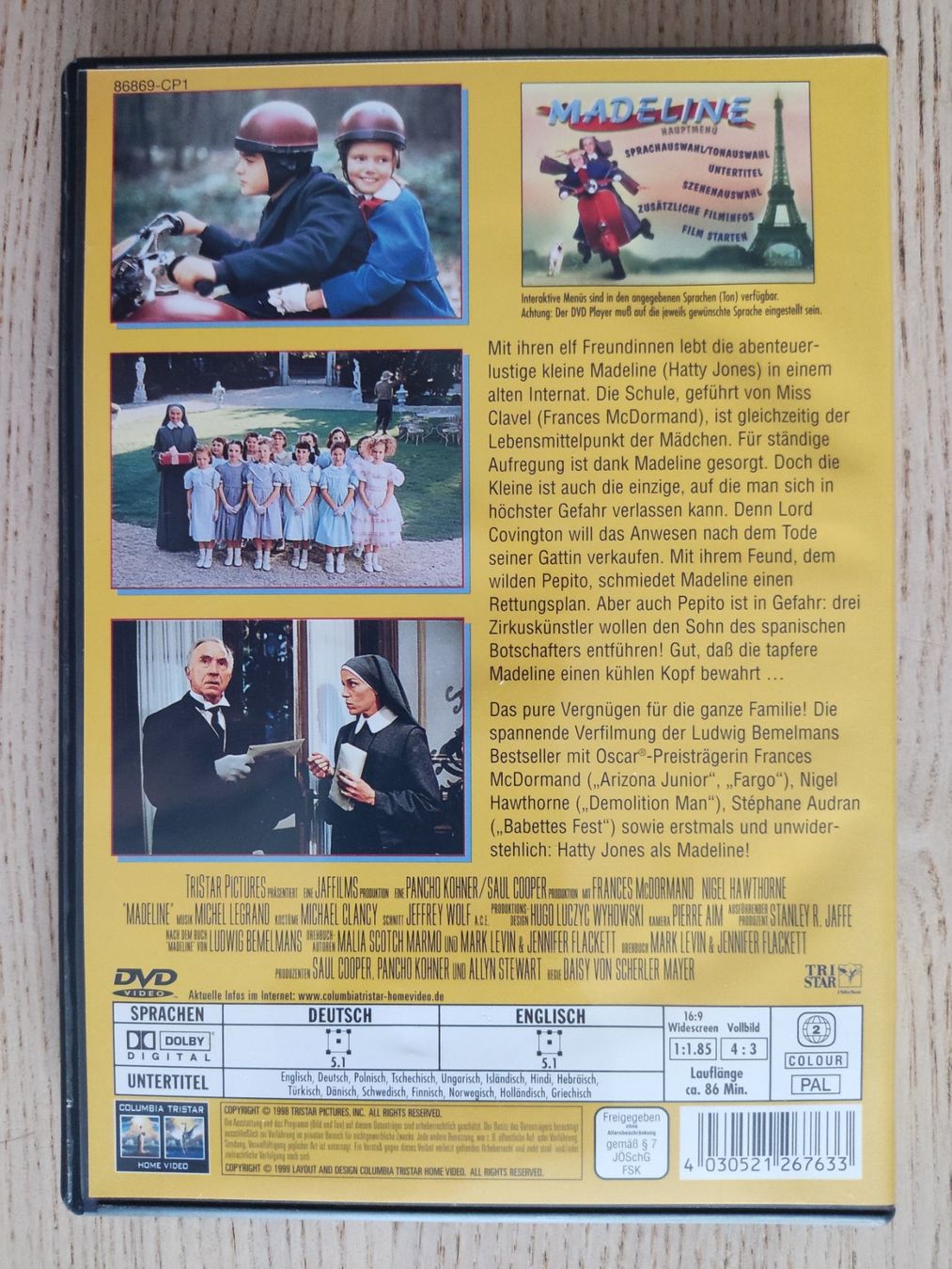 Alle DVDs: Madeline – (DVD/1998) – Gebraucht aus Schaffhausen von philscardstore 1
