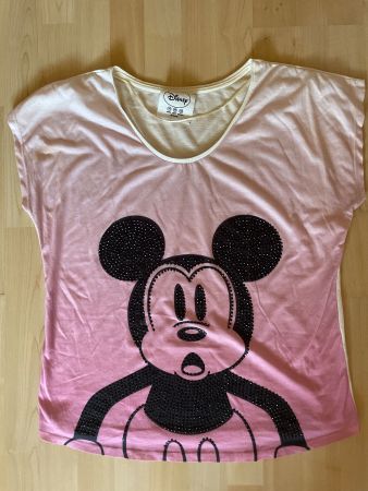 Damen T-Shirt Disney Mickey Gr L Top Zustand
