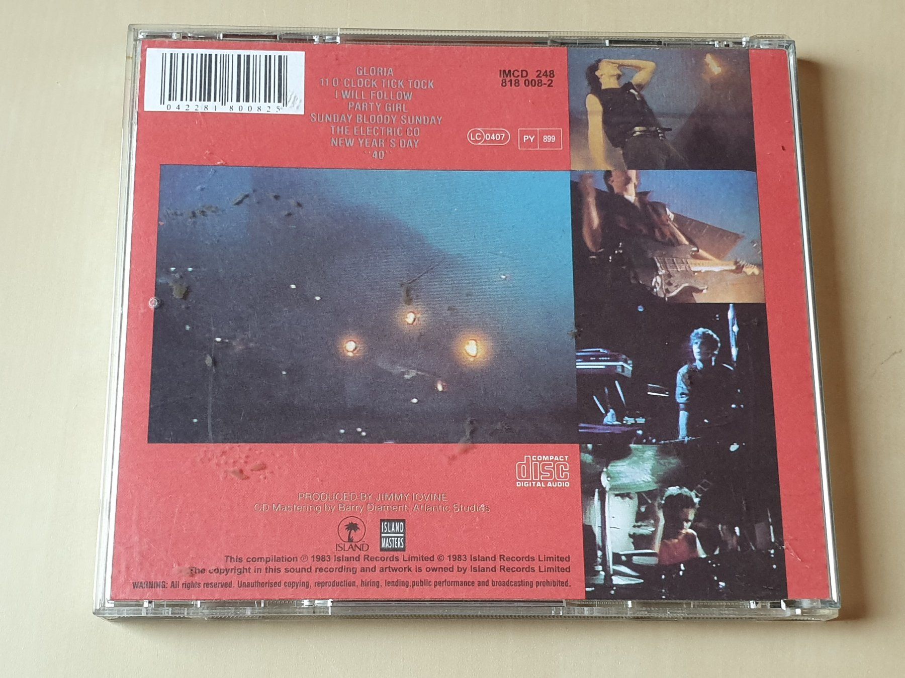 CDs: U2 live under a blood red sky – Gebraucht aus Stansstad von collectorsshop 1