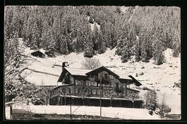 Adelboden, Pension Edelweiss im Schnee