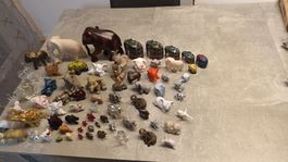 71 Elefantenfiguren( Kristall,Holz,Porzellan etc.)