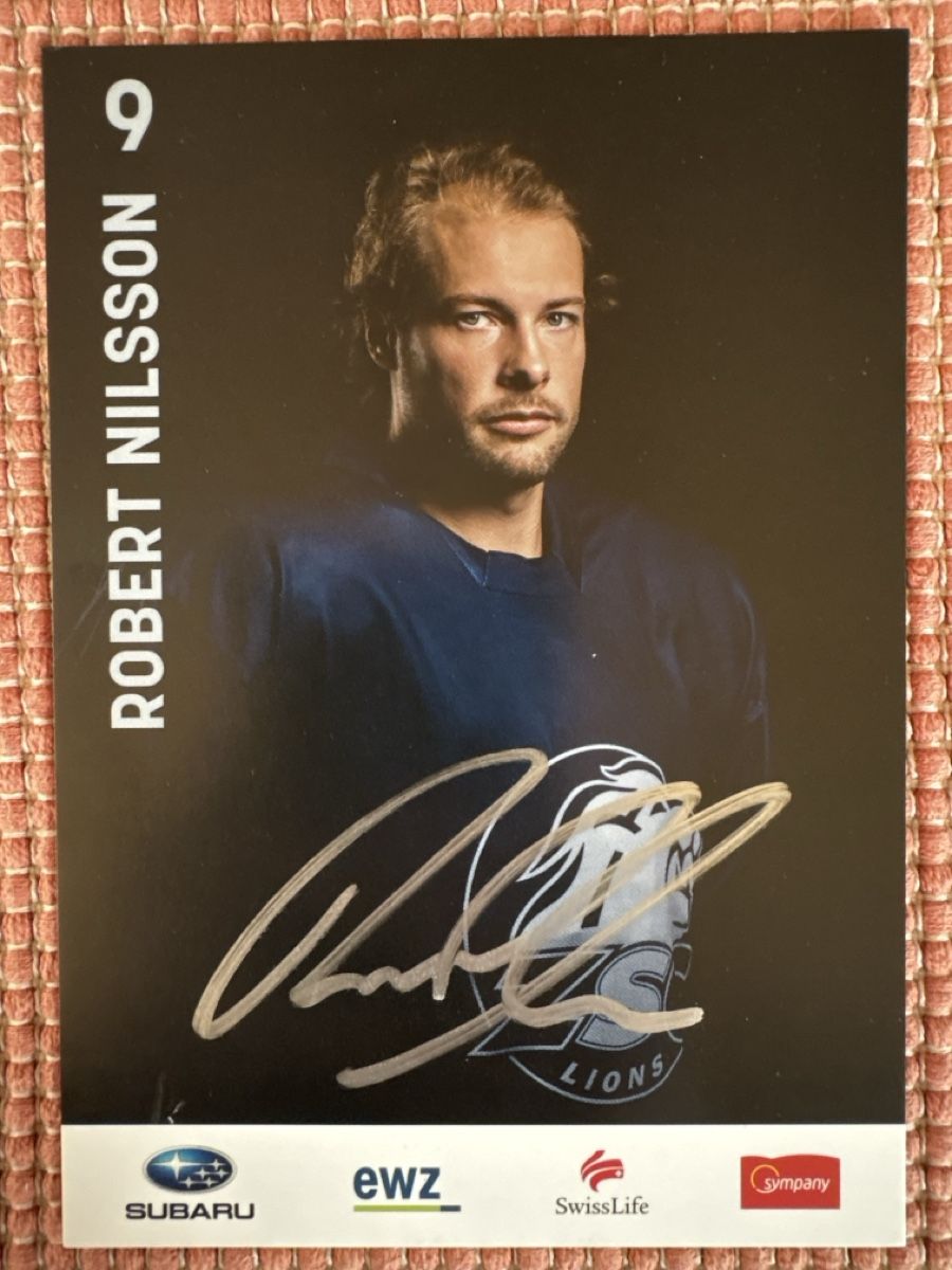 Autografi: AK Autogrammkarte von ZSC Robert Nilsson – Usato da Rümlang venduto da Kartenpost1