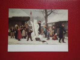 AK Kunst Albert Anker "Der Schneebär" (10)