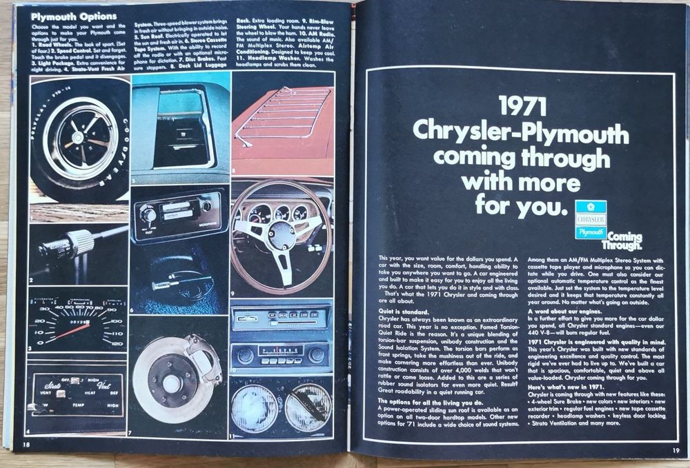Chrysler Documenti: CHRYSLER - PLYMOUTH  1971 MOPAR – Nuovo (secondo la descrizione) da huenenberg venduto da Suizofelize 3