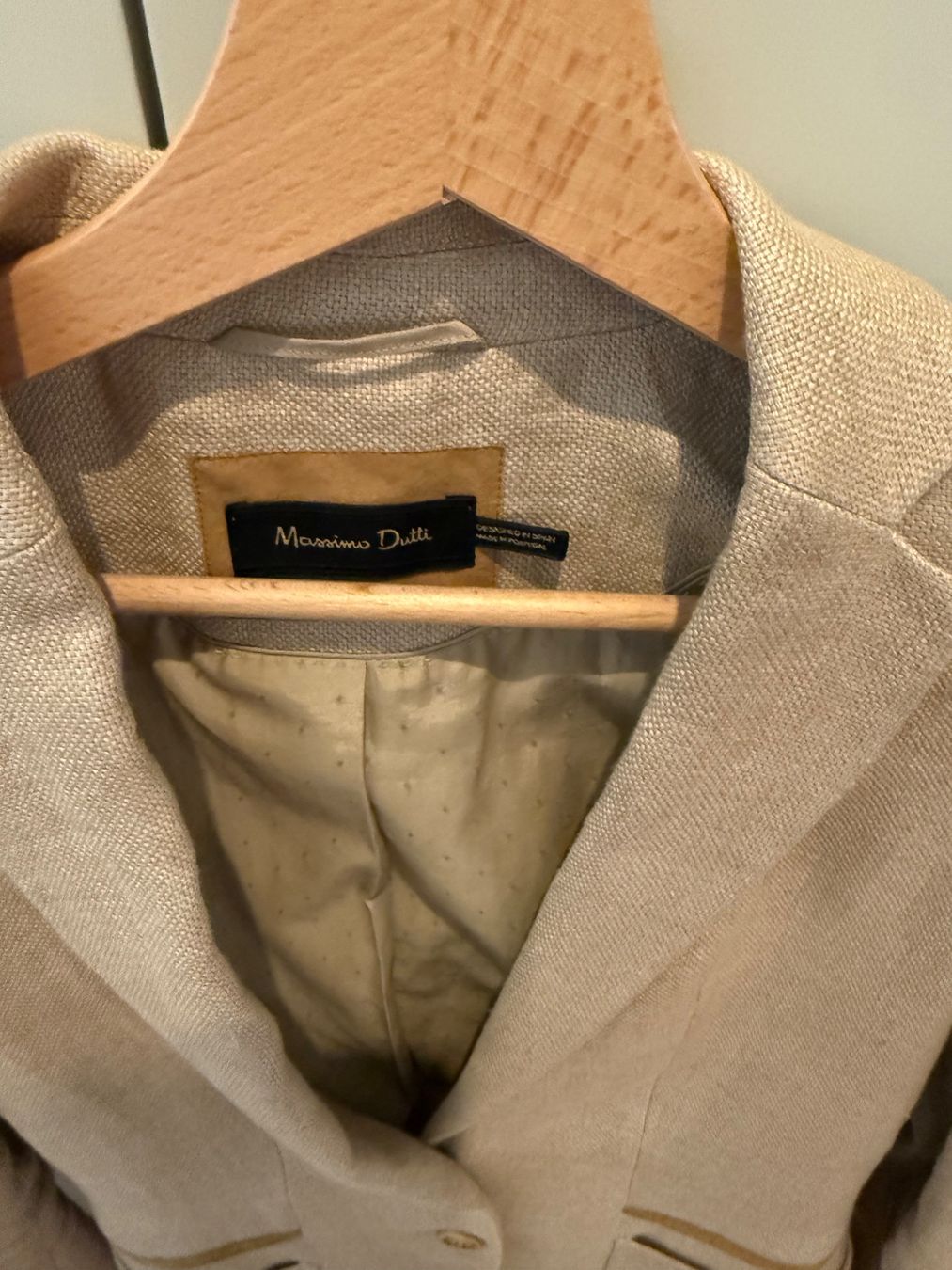 Massimo Dutti Completi & Tailleur: Massimo Dutti Leinen Blazer, Beige, Grösse 34 ! – Nuovo (secondo la descrizione) da Uster venduto da Marciii 1