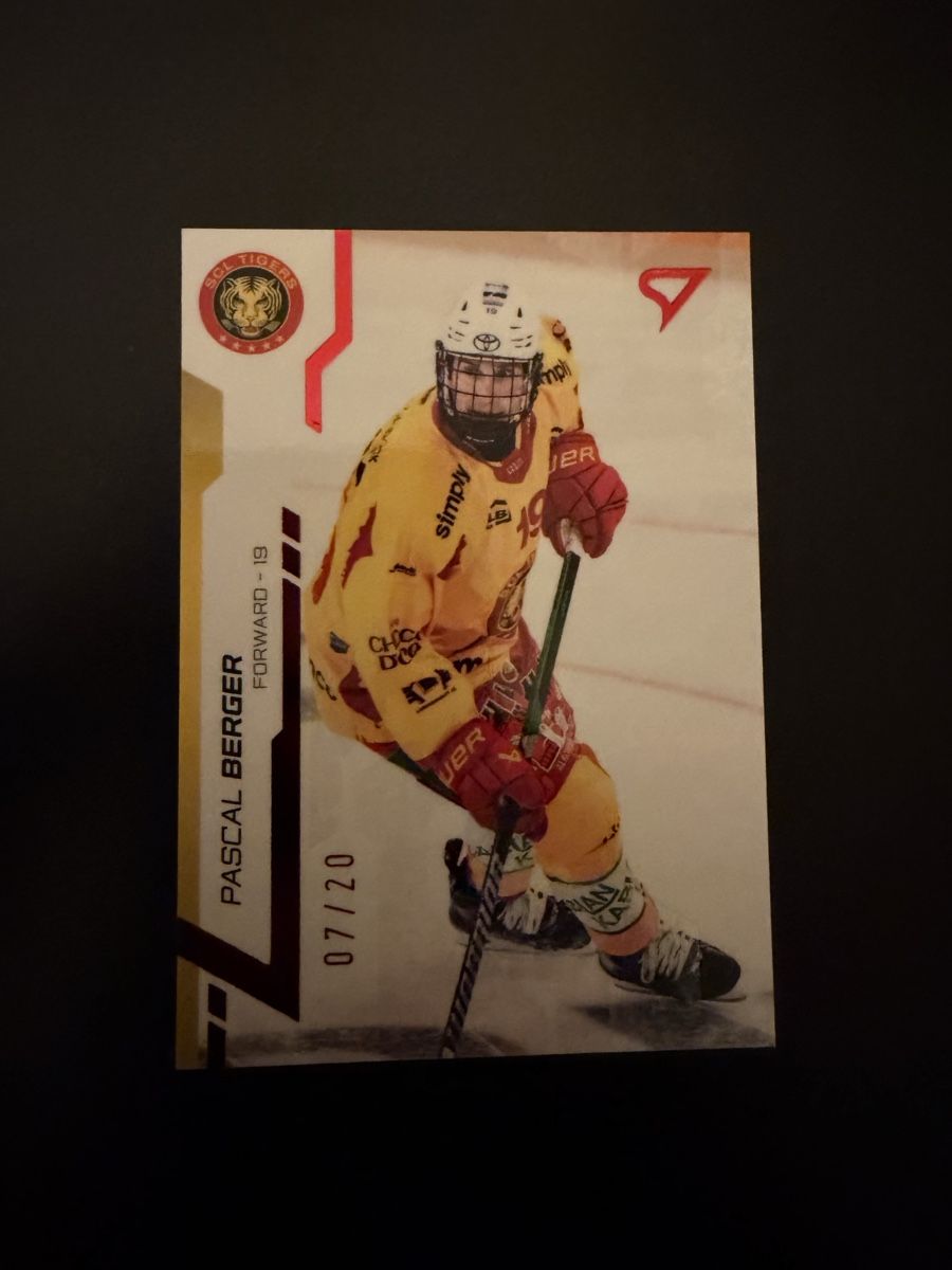 Sportzoo Carte collezionabili: Pascal Berger - SCL Tigers - 07/20 – Nuovo e nell'imballaggio originale da Wahlen b. Laufen venduto da mber96