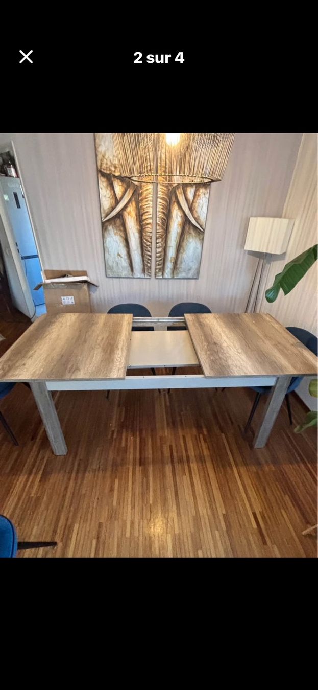 Conforama Tavoli: Table à manger extensible en bois massif – Usato da Plan-les-Ouates venduto da cla_jjf8 3