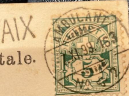 Cartoline postali: Alte Postkarte mit Briefmarke ca 1899 – Usato da Wohlen AG venduto da NincoA-Z 1