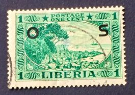 Briefmarken aus Liberia Kap Mesurado mit Aufdruck gestempelt