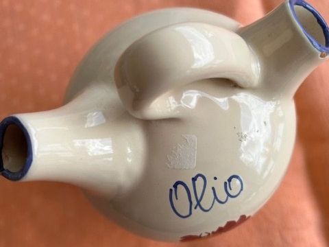 Karaffen: Olio Keramik Krug mit Hahn – Gebraucht aus Safenwil von Foppa1 1