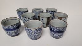Tee Tassen Set im japanischen Stil 9 Stück