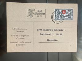 Schweiz 1952 Automobilpost Bundesfeier Zürich PP 5