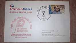 Swissair Chicago - Geneve 01.04.1987