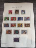 Schweizer Briefmarken Sammlung, komplett, Jahrgang 1991.