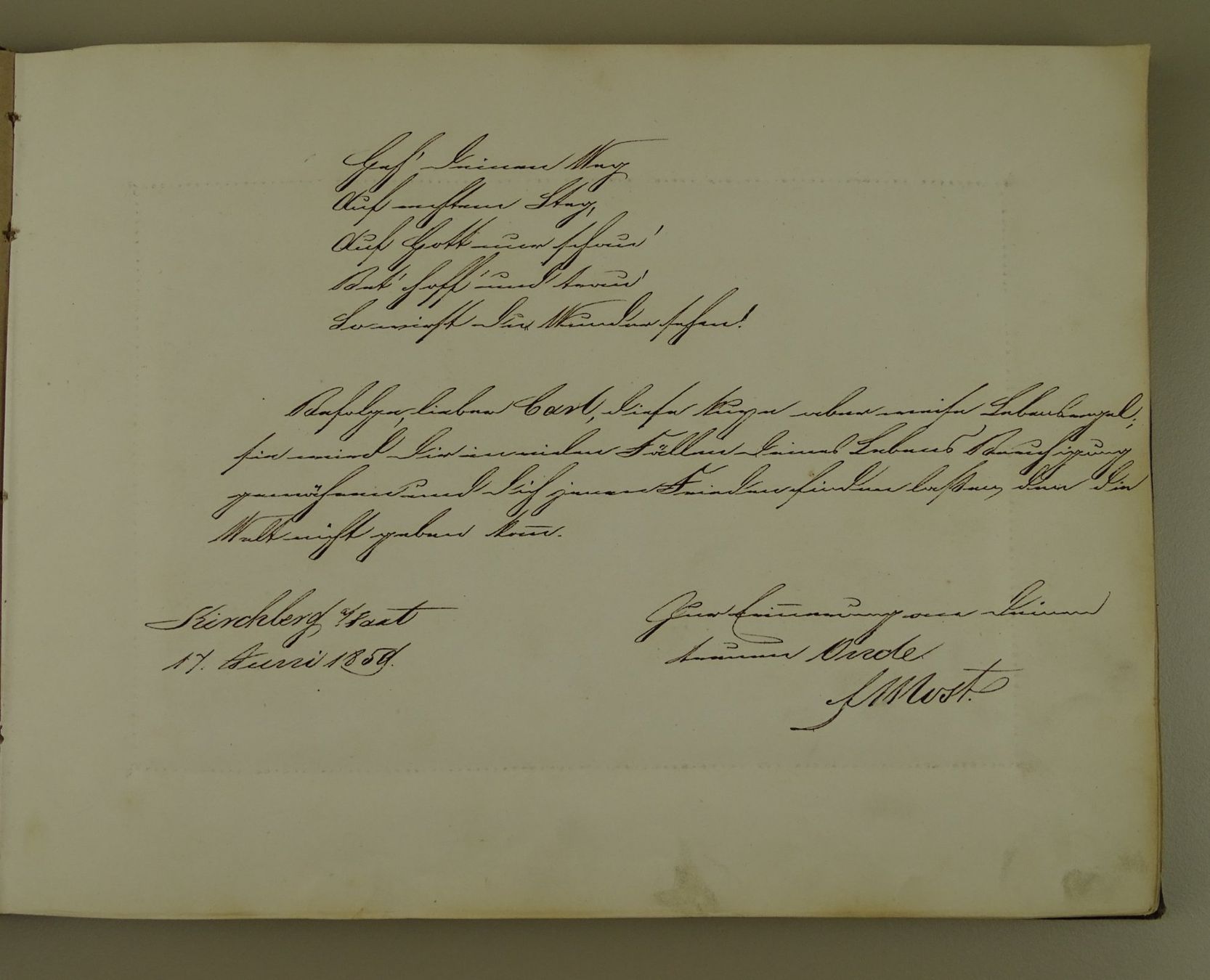 Libri: FREUNDSCHAFTSALBUM UM 1865 – Usato da Grüningen venduto da Kartensammler 4