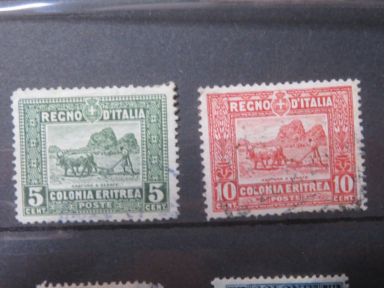 Alle Briefmarken: Italien Erithrea, Libia auf Steckkarte – Gebraucht aus Spreitenbach von heitersberg54 2