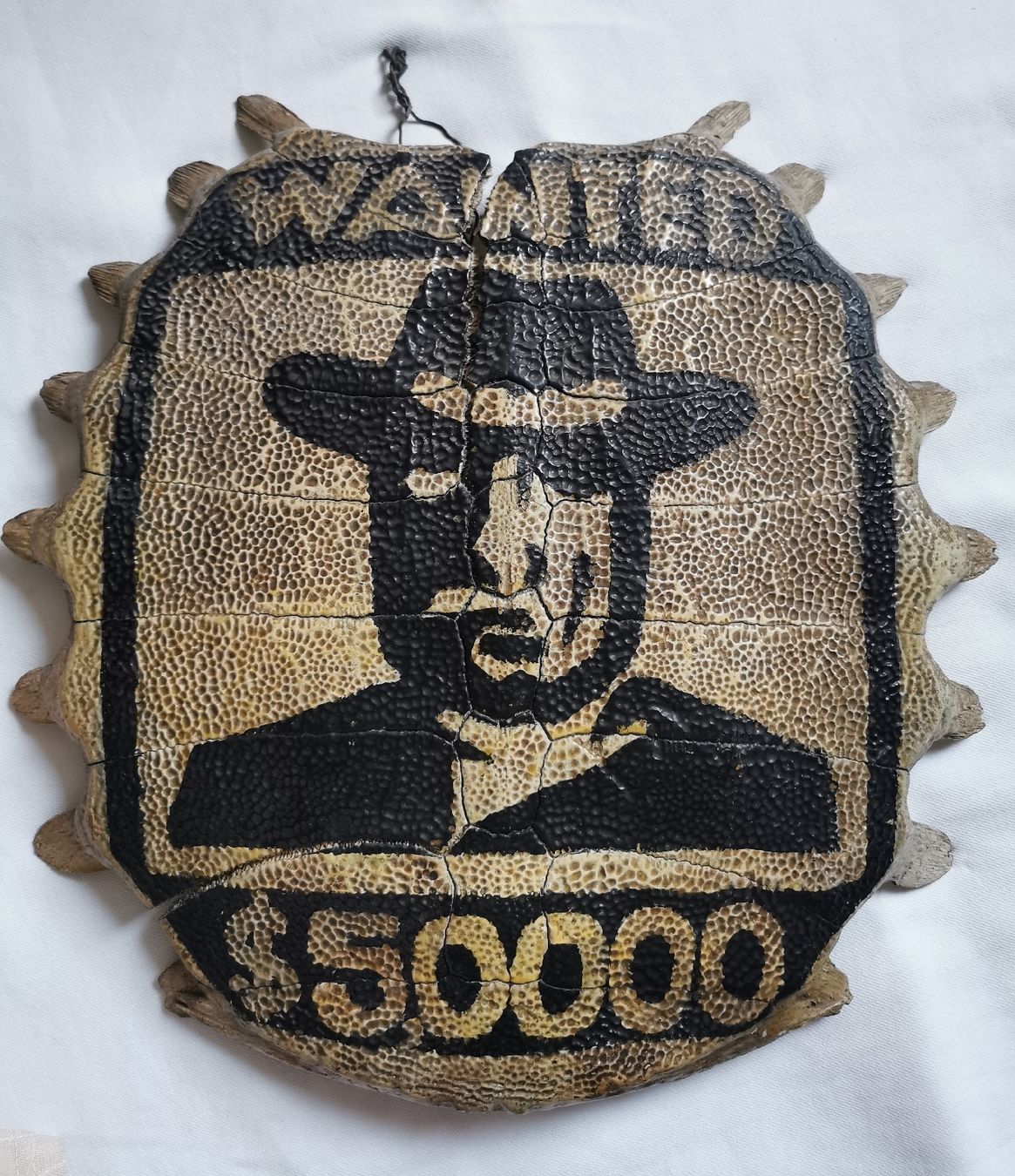 Statuette: Echter Schildkrötenpanzer angemalt – Usato da Basel venduto da Treasurehunter