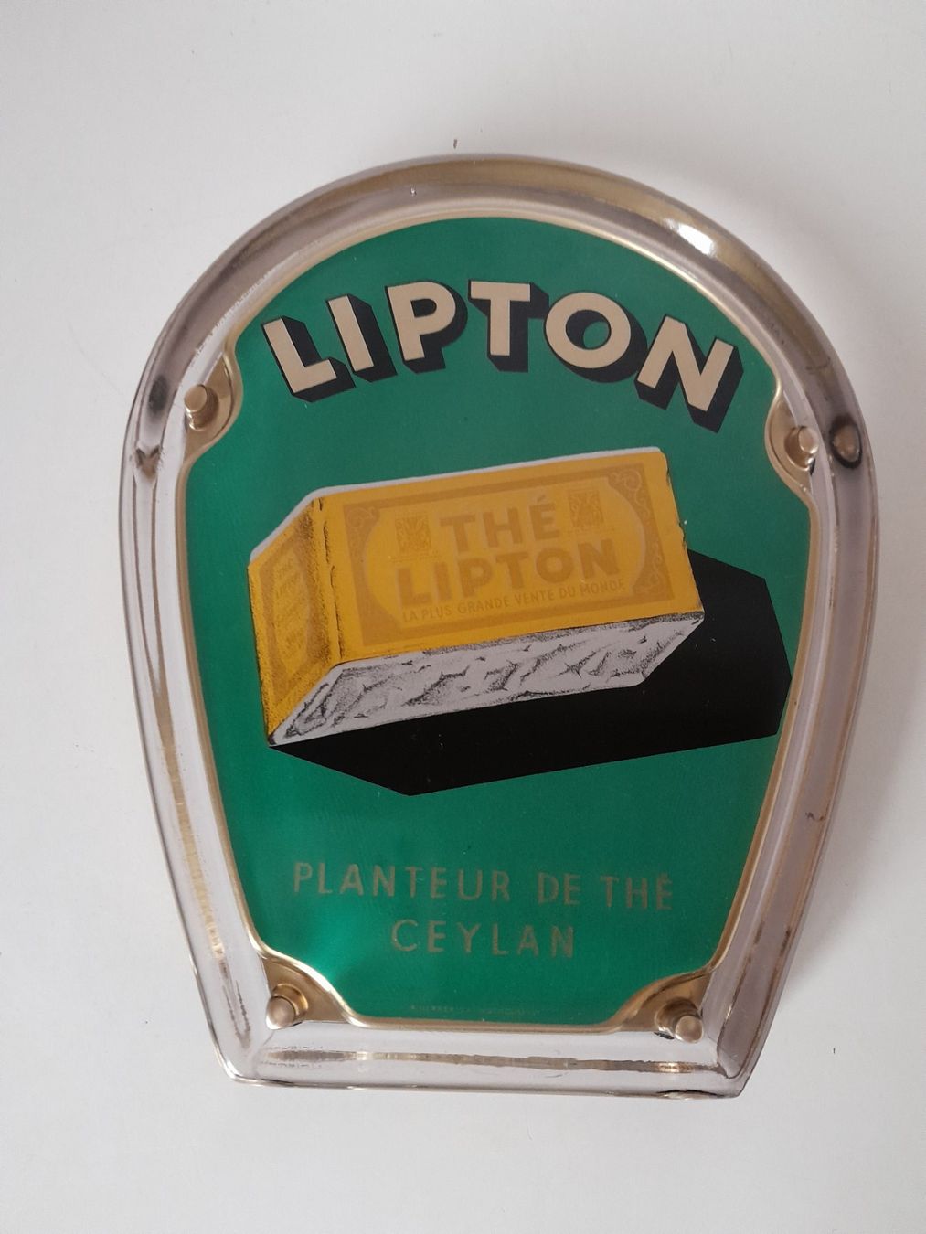 Piatti: Lipton Zahlteller, Wechselgeldtablett, aus Glas, 1952 – Usato da Schwarzenbach SG venduto da utschu09 3
