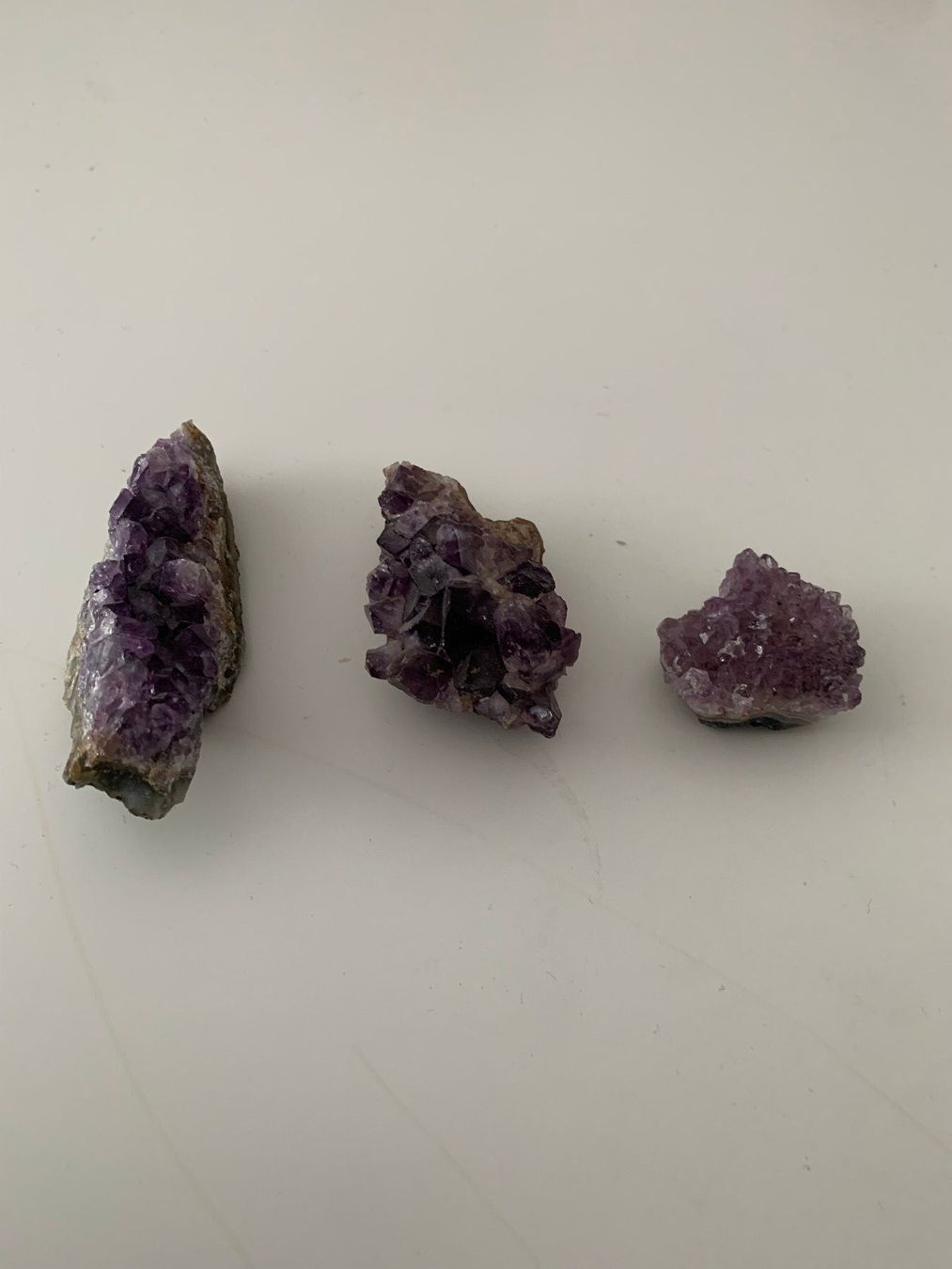 Minerali & Pietre curative: 3 Amethyste - dekorative Kristallstufen / Cluster – Usato da Ostermundigen venduto da pas_x9nv 2