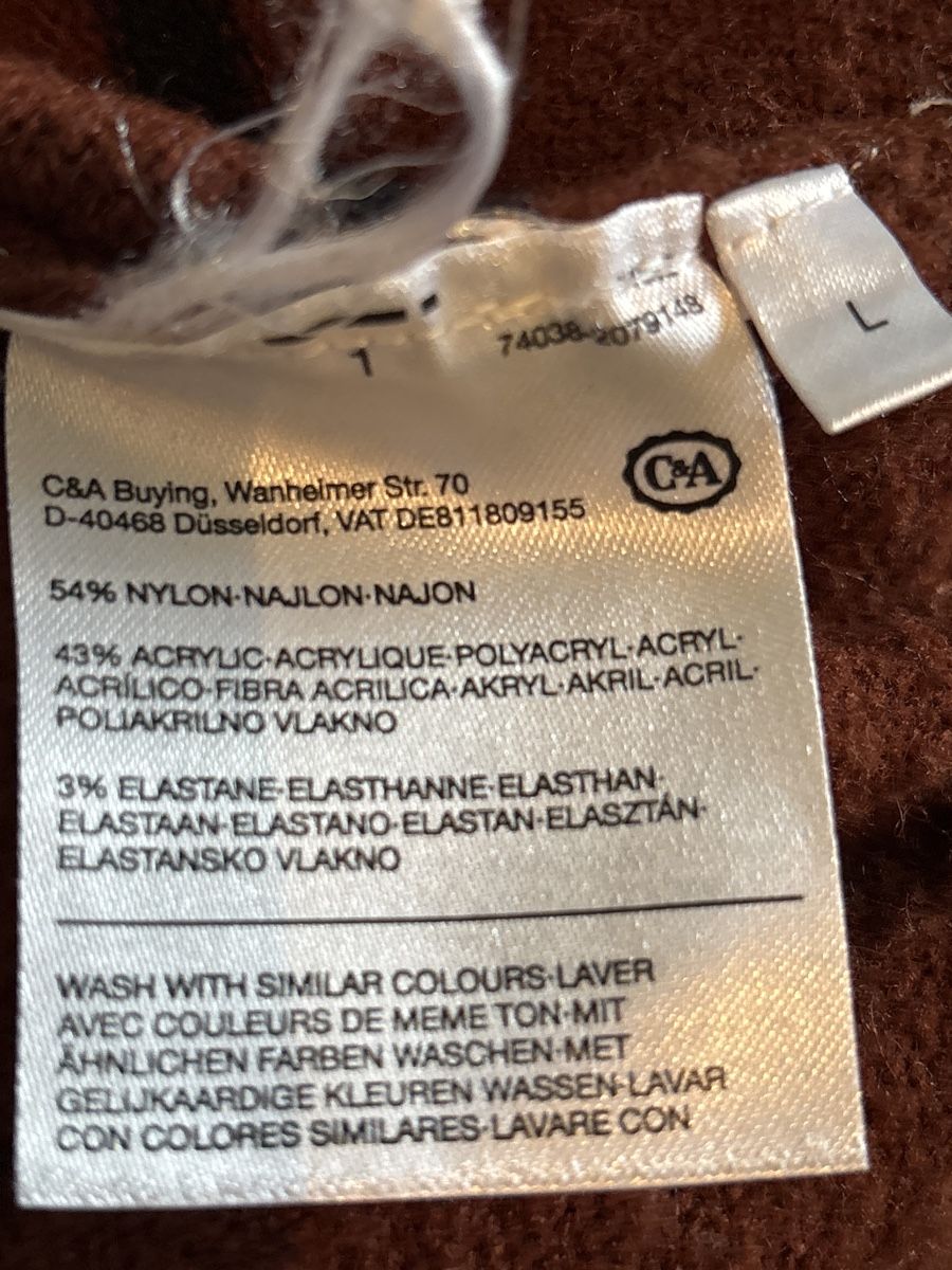 Maglioni & Felpe: C&A Oversize-Pullover, Gr. L, braun gestreift 🍂 – Usato da Hendschiken venduto da Uraniali 3