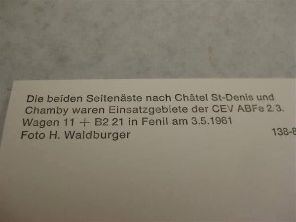 Ansichtskarten: Chemins de fer électr. veveysans – Gebraucht aus Malters von Marosko 1