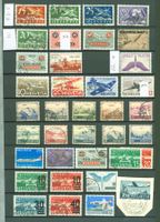 Flugpost grössere Sammlung 1 Seiten und 4 FDC (B478)