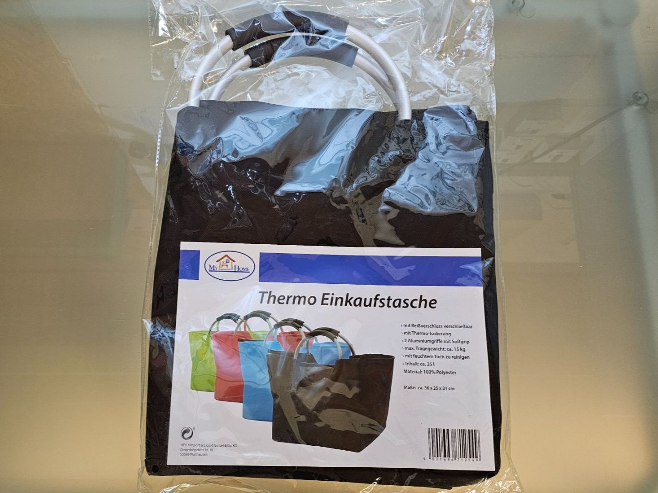 Borse: My Home Thermo Einkaufstasche, schwarz – Nuovo e nell'imballaggio originale da Koppigen venduto da Bracher_Mail-House 1