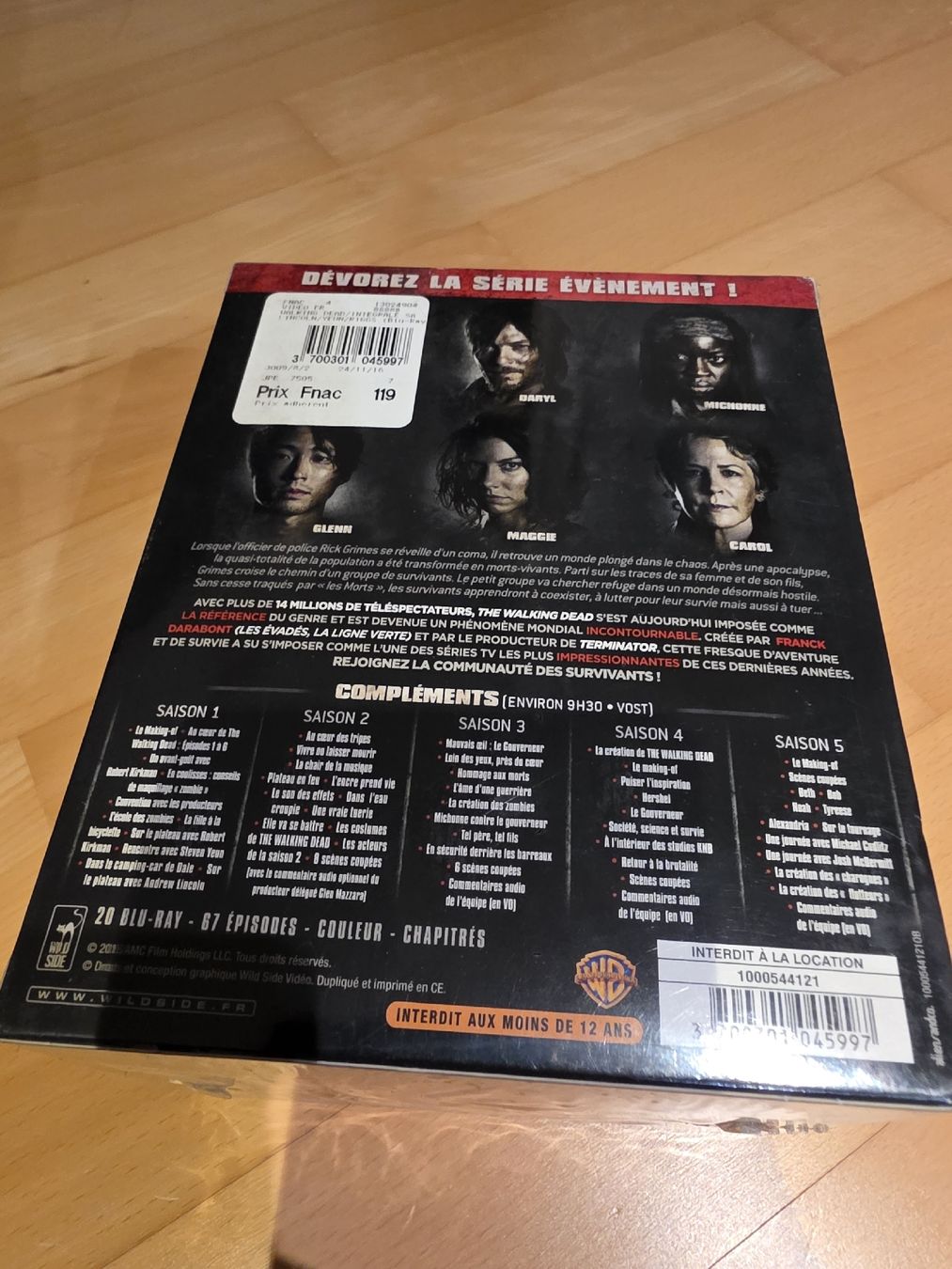 Tous les DVDs: The Walking Dead Saisons 1-5 Blu-ray coffret neuf – Neuf avec emballage d'origine à Neyruz FR par Yann 1