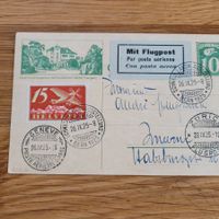 Luftpost Zürich 1925 Bern Genève  Thurgau