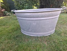 Zinkwanne oval, 65 Liter, guter Zustand