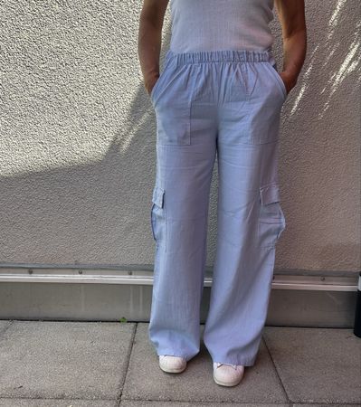 Hosen hellblau Grösse M Cargohose Zustand gut
