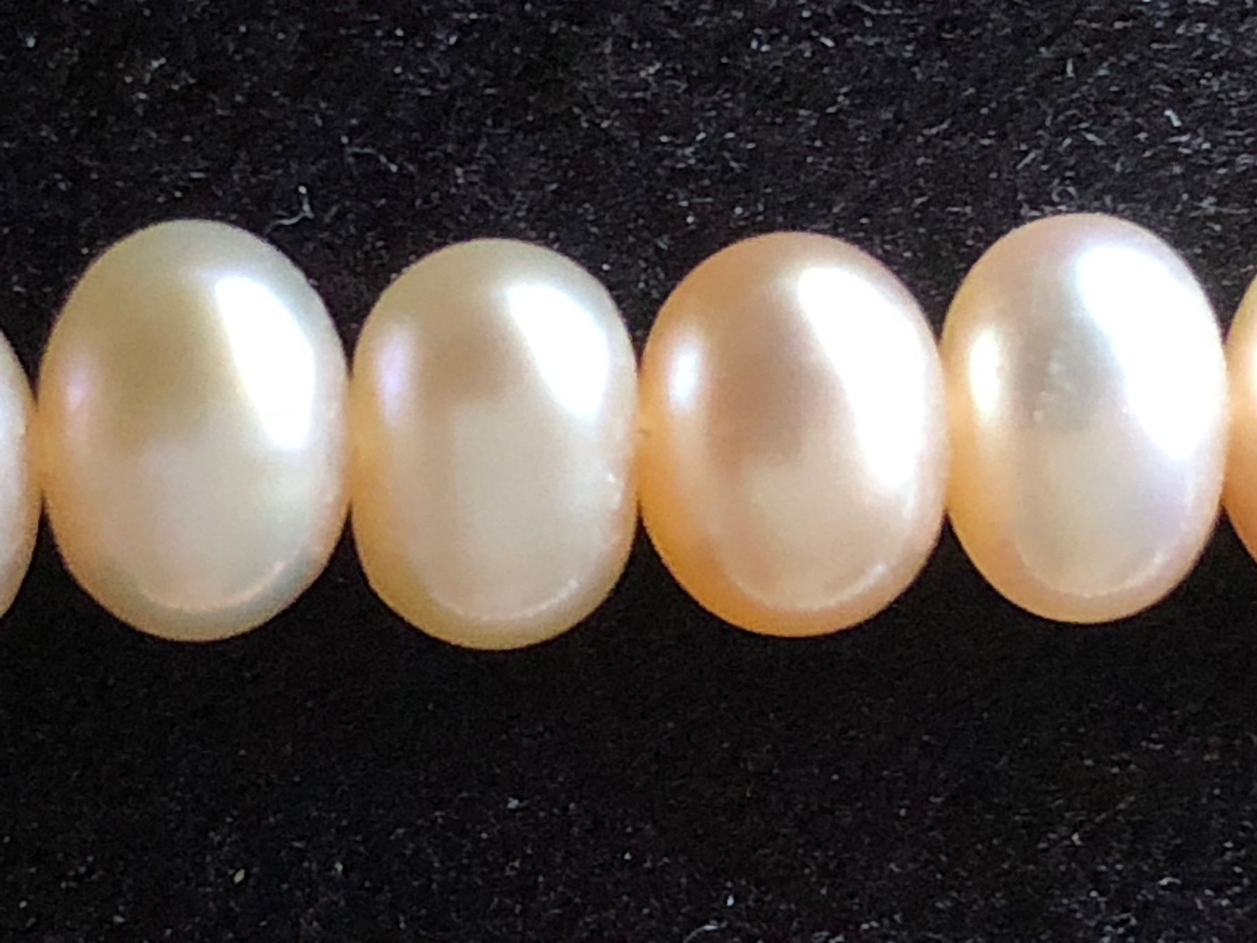 Fein Ketten: Echt Perlenkette Collier Perlen  mit Silber Verschluss925 – Gebraucht aus Läufelfingen von Original100